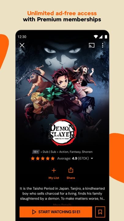 Crunchyroll screenshot