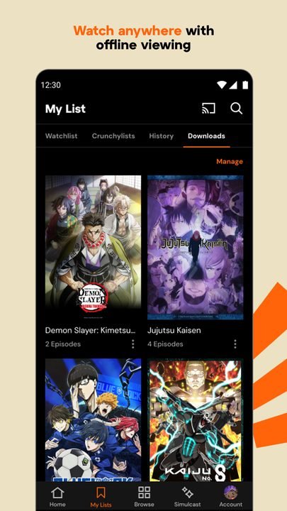 Crunchyroll screenshot