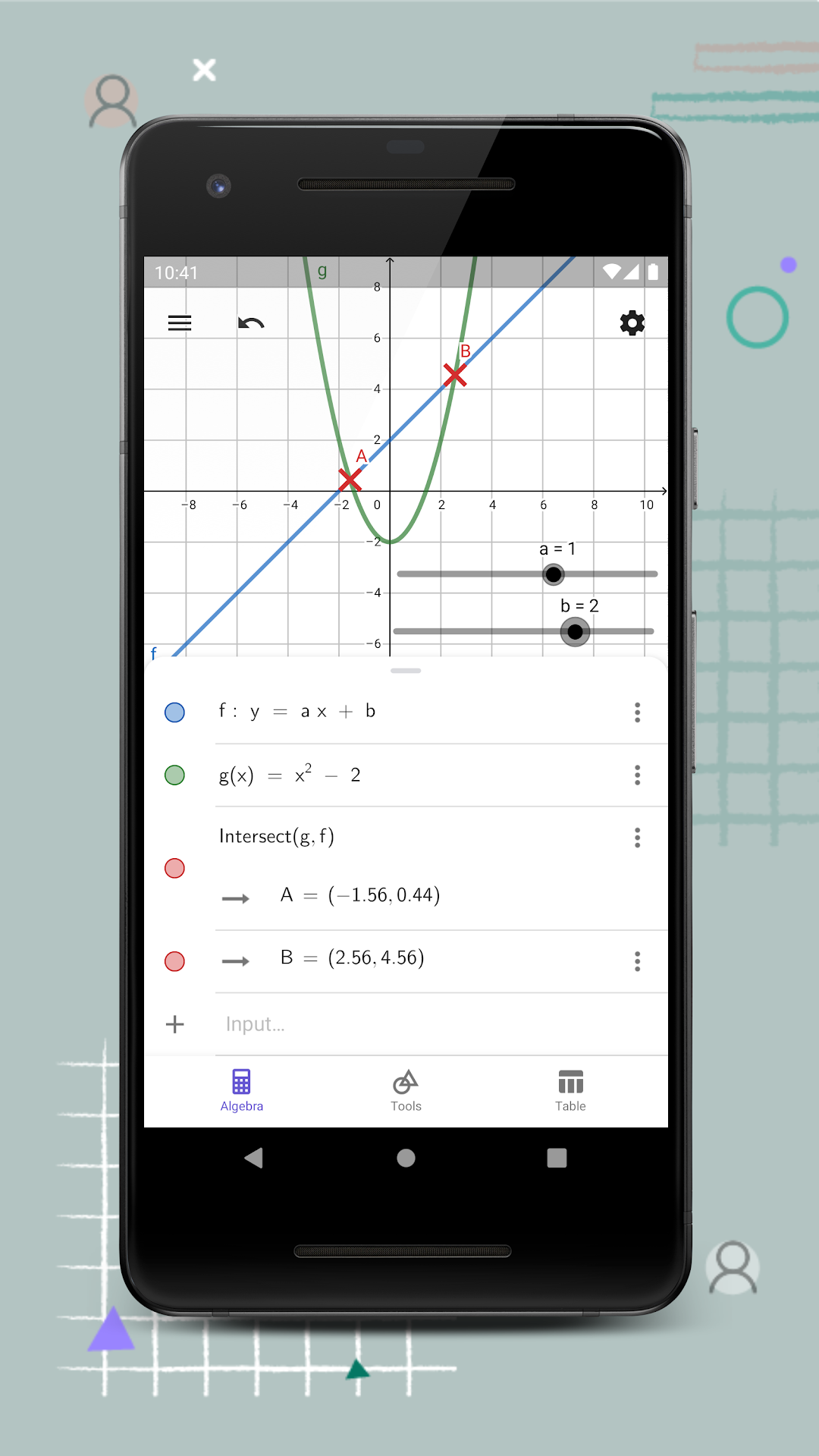 GeoGebra screenshot