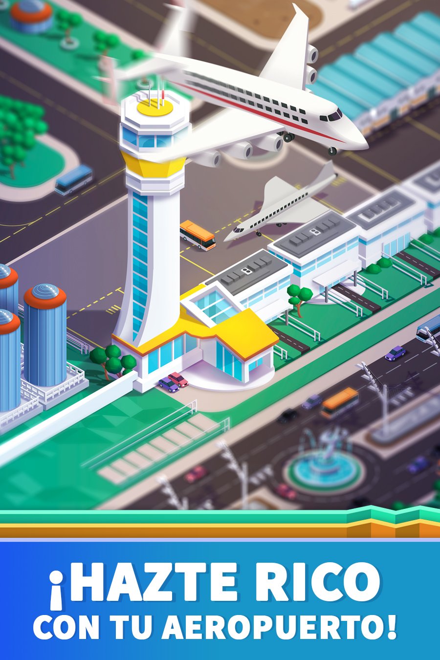 Idle Airport Tycoon: captura de pantalla 2 en Android