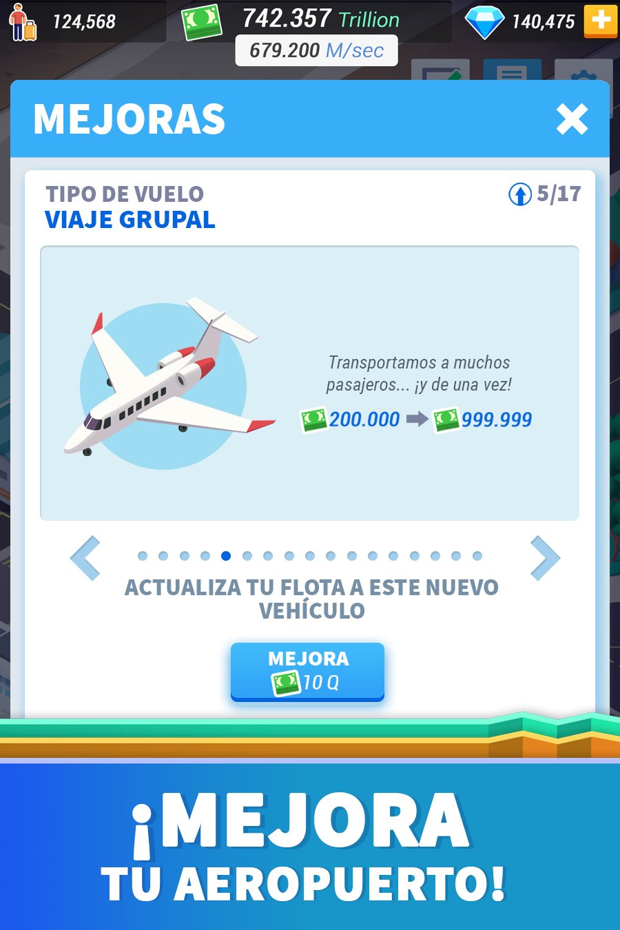 Idle Airport Tycoon: captura de pantalla 4 en Android