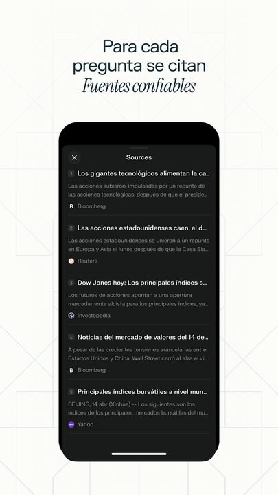Perplexity AI: captura de pantalla 2 en Android