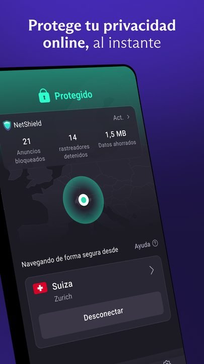 ProtonVPN: captura de pantalla 2 en Android