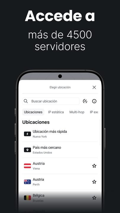 Surfshark VPN: captura de pantalla 3 en Android