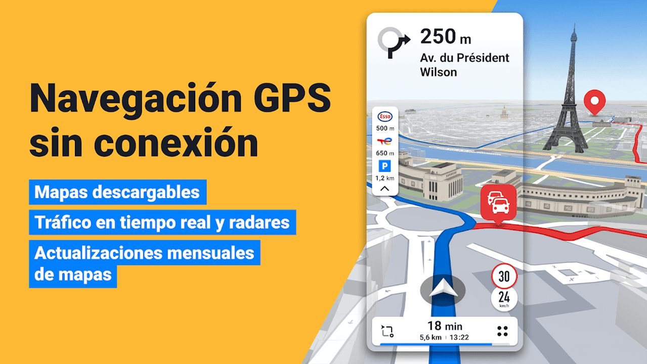 Sygic GPS screenshot