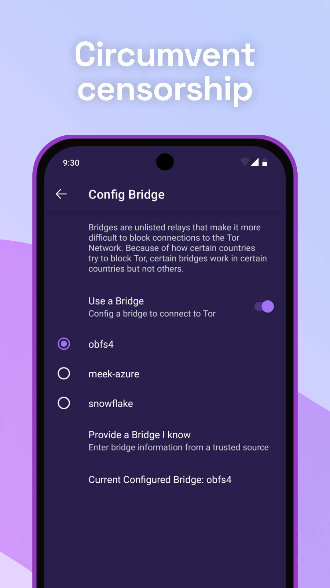 Tor Browser: captura de pantalla 3 en Android