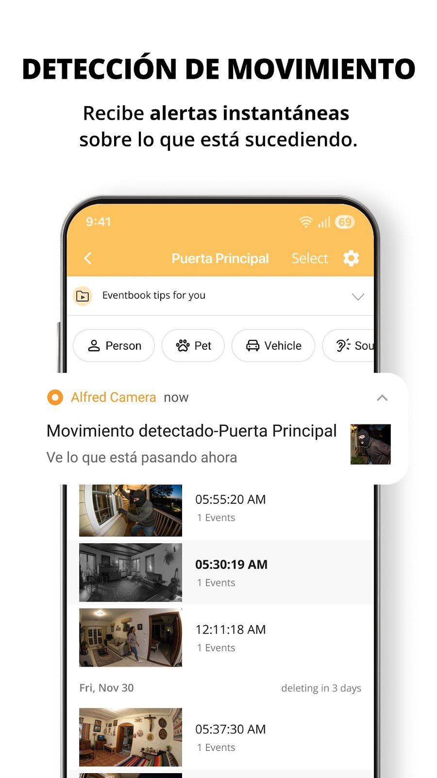 AlfredCamera: Cámara de Seguridad screenshot
