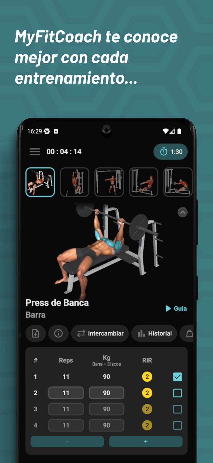 MyFitCoach: Plan de Entrenamiento screenshot