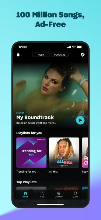 Amazon Music MOD: captura de pantalla 1 en Android
