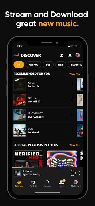 Audiomack: captura de pantalla 2 de la app
