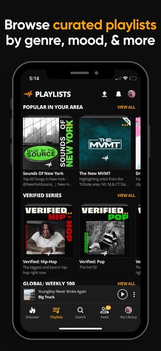 Audiomack: captura de pantalla 5 de la app