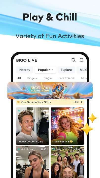 BIGO LIVE: captura de pantalla 2 en Android