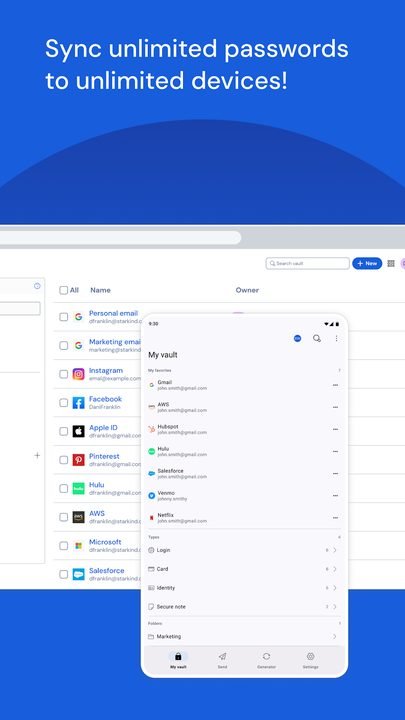 Bitwarden: captura de pantalla 3 de la app