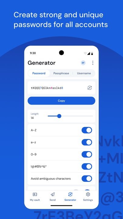 Bitwarden: captura de pantalla 4 de la app