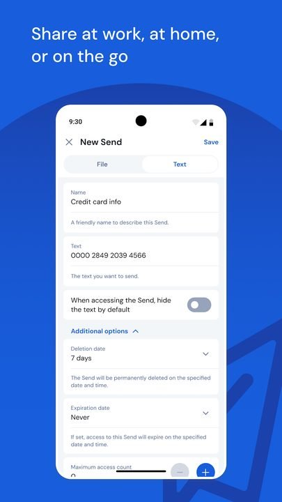 Bitwarden: captura de pantalla 5 de la app