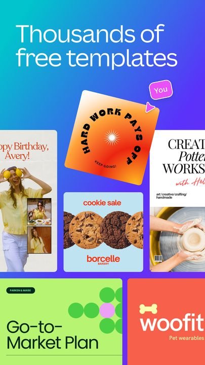 Canva: captura de pantalla 3 de la app