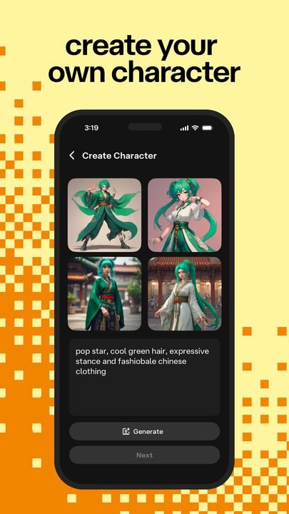 Character AI: captura de pantalla 3 de la app