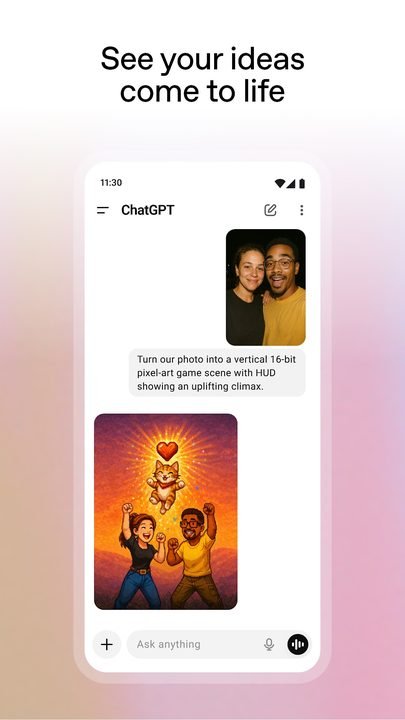 ChatGPT: captura de pantalla 2 de la app