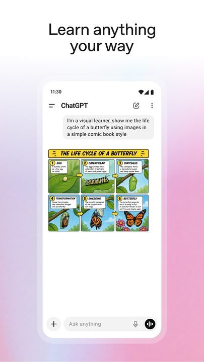 ChatGPT: captura de pantalla 3 de la app
