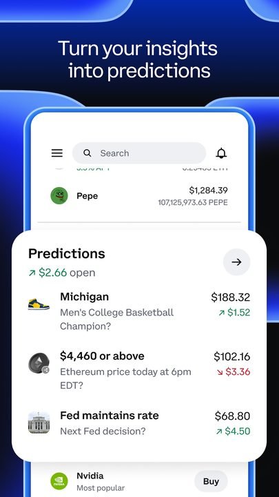 Coinbase: captura de pantalla 4 de la app