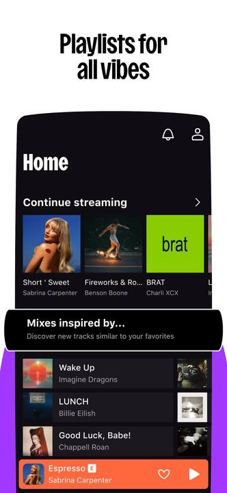 Deezer: captura de pantalla 2 de la app