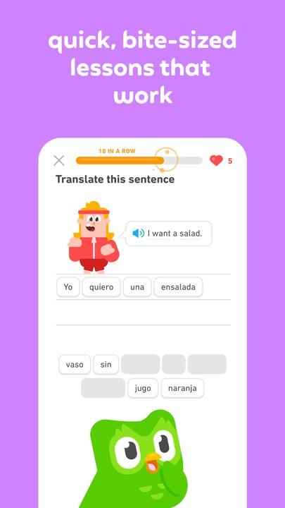 Duolingo: captura de pantalla 4 de la app