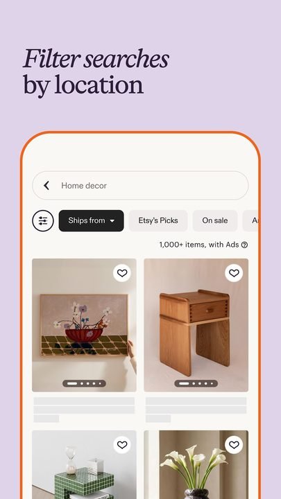 Etsy: captura de pantalla 5 de la app