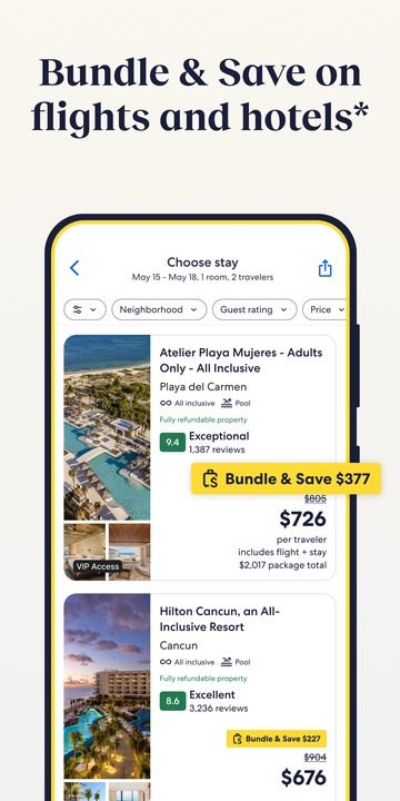 Expedia: captura de pantalla 3 de la app