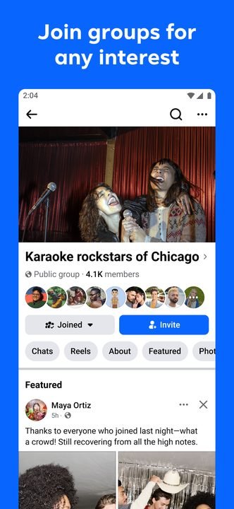 Facebook: captura de pantalla 4 de la app