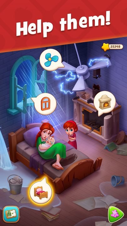 Gardenscapes MOD: captura de pantalla 1 en Android