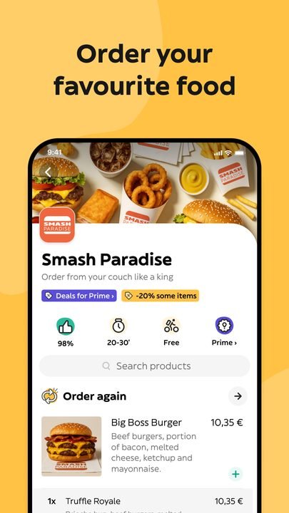 Glovo: captura de pantalla 4 de la app