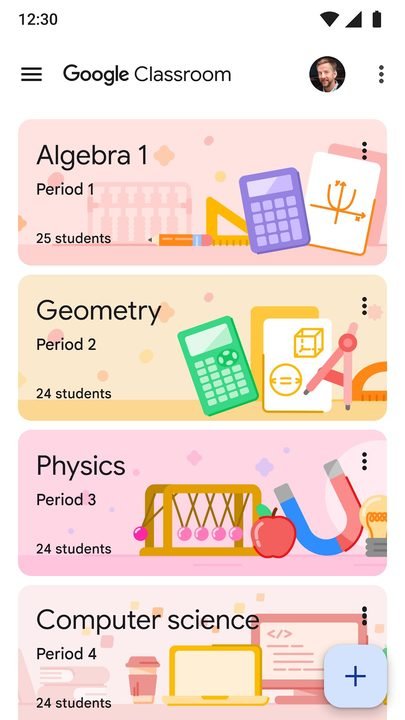 Google Classroom: captura de pantalla 2 de la app