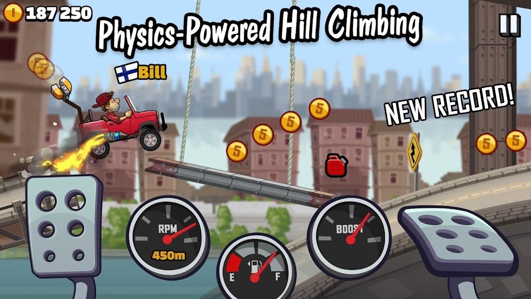 Hill Climb Racing: captura de pantalla 2 de la app