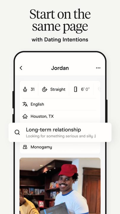 Hinge: captura de pantalla 4 de la app