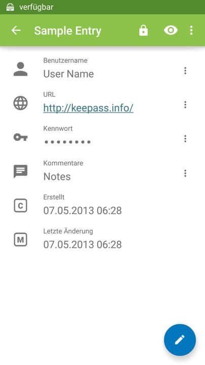 KeePass: captura de pantalla 3 de la app