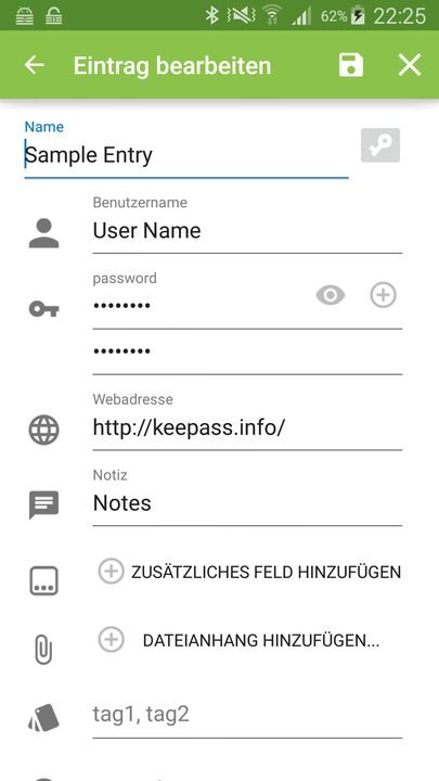 KeePass: captura de pantalla 4 de la app