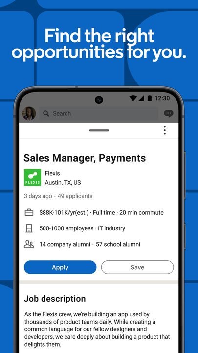 LinkedIn: captura de pantalla 3 de la app