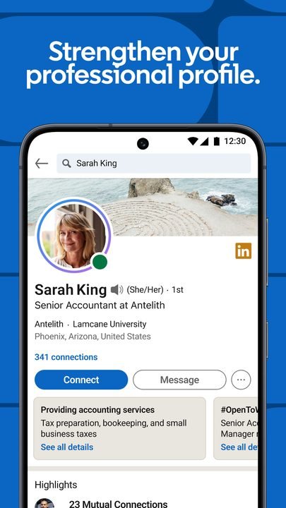 LinkedIn: captura de pantalla 5 de la app