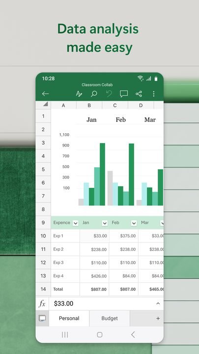 Microsoft Excel: captura de pantalla 3 de la app