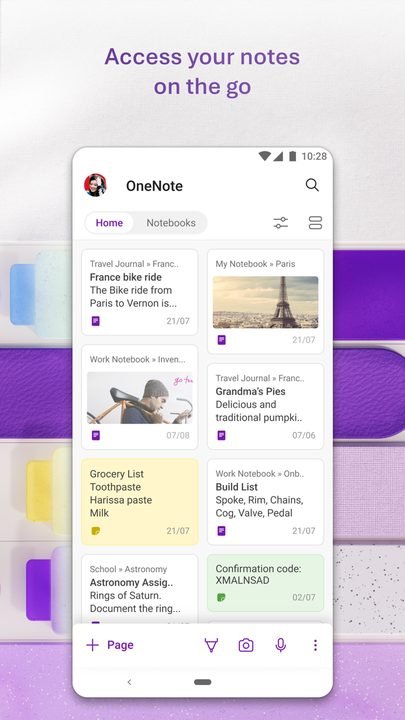 Microsoft OneNote: captura de pantalla 4 de la app