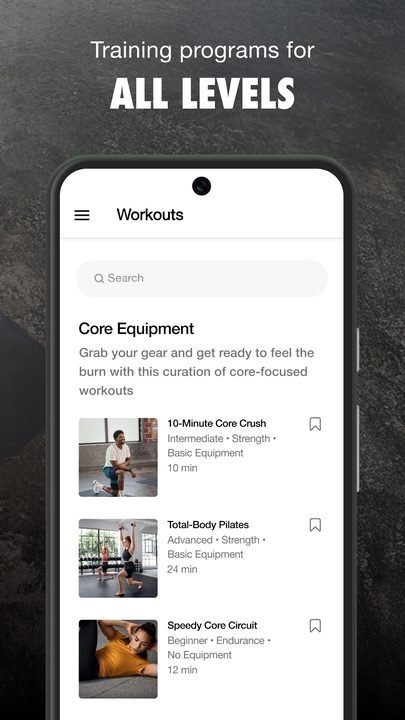 Nike Training Club: captura de pantalla 3 de la app
