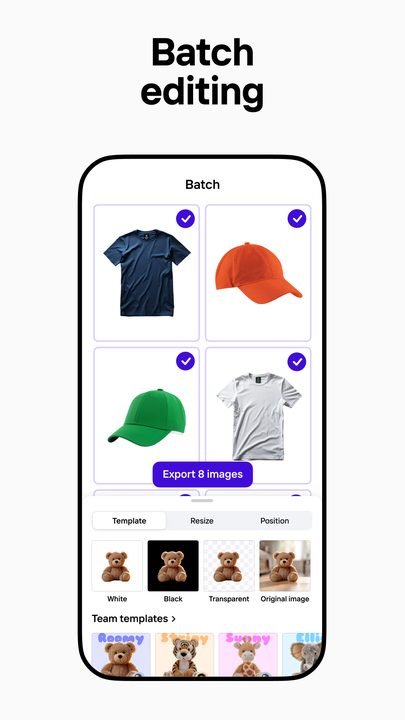 PhotoRoom: captura de pantalla 4 de la app
