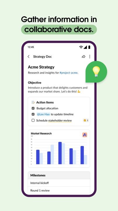 Slack: captura de pantalla 5 de la app