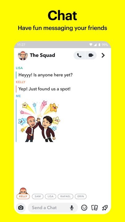 Snapchat: captura de pantalla 3 de la app