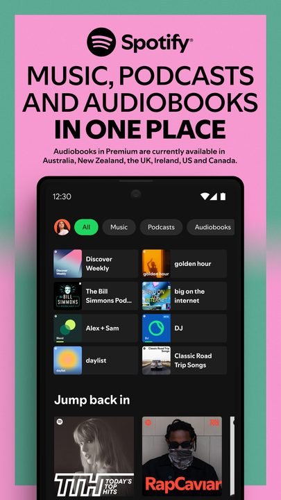 Spotify: captura de pantalla 2 de la app