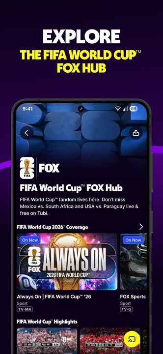 Tubi: captura de pantalla 1 en Android