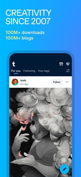 Tumblr: captura de pantalla 2 de la app