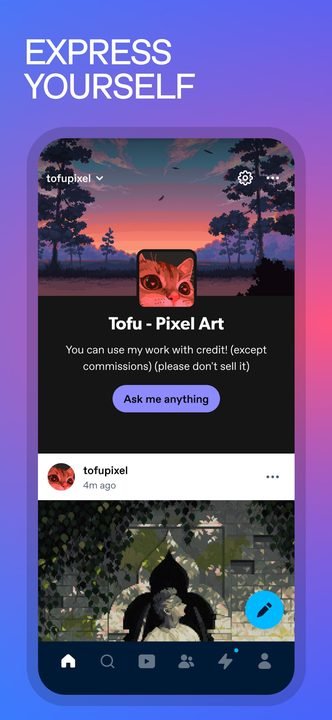 Tumblr: captura de pantalla 4 de la app