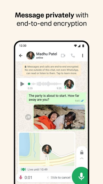 WhatsApp Messenger: captura de pantalla 3 de la app