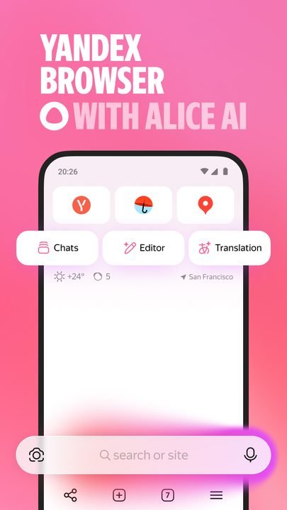 Yandex Browser: captura de pantalla 2 de la app